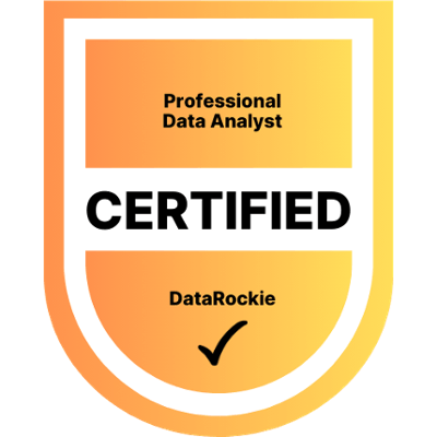 Certified Professional Data Analyst certification badge